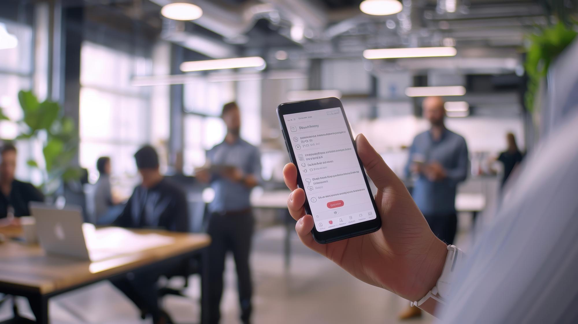 MyFirm app on mobile