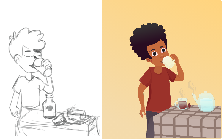characters drawing